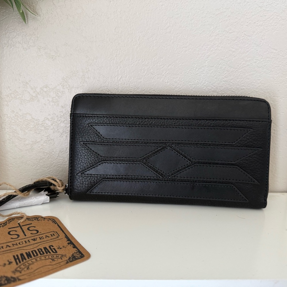 Sold. STS Ranchwear Black Leather Wallet